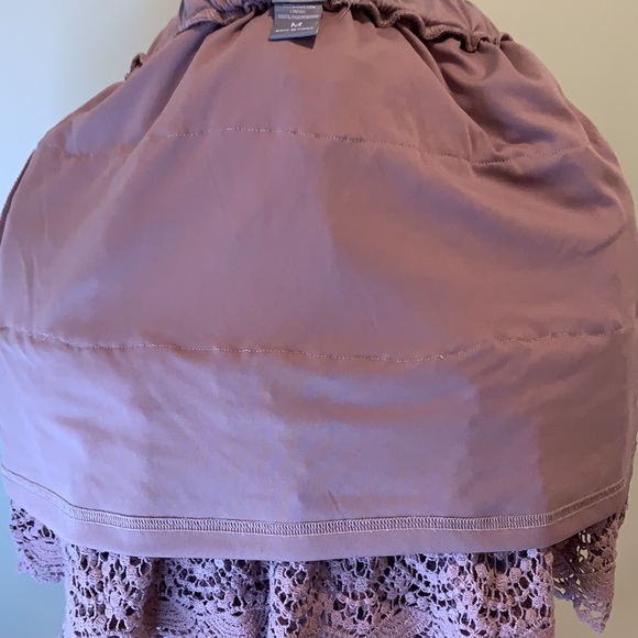 Well Made Vanity Cotton Crochet Lace Tiered Skirt Medium Gorgeous - Picture 5 of 7